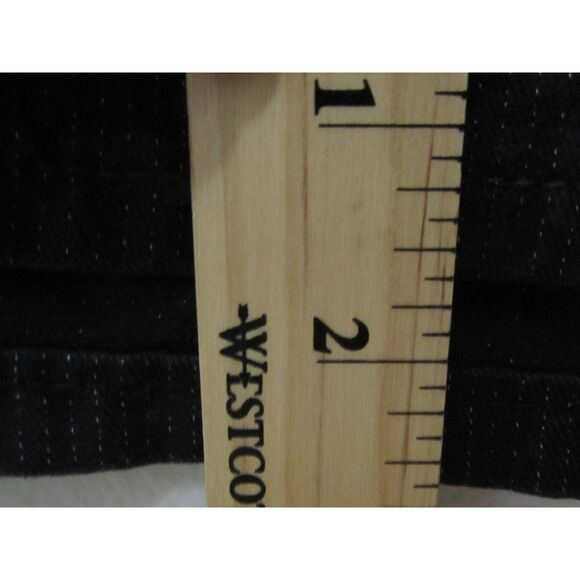 HOLLYWOOD THE JEAN PEOPLE COTTON MAXI SKIRT SIZE 32 (14/15) BLACK W/ PINSTRIPES - Picture 5 of 10